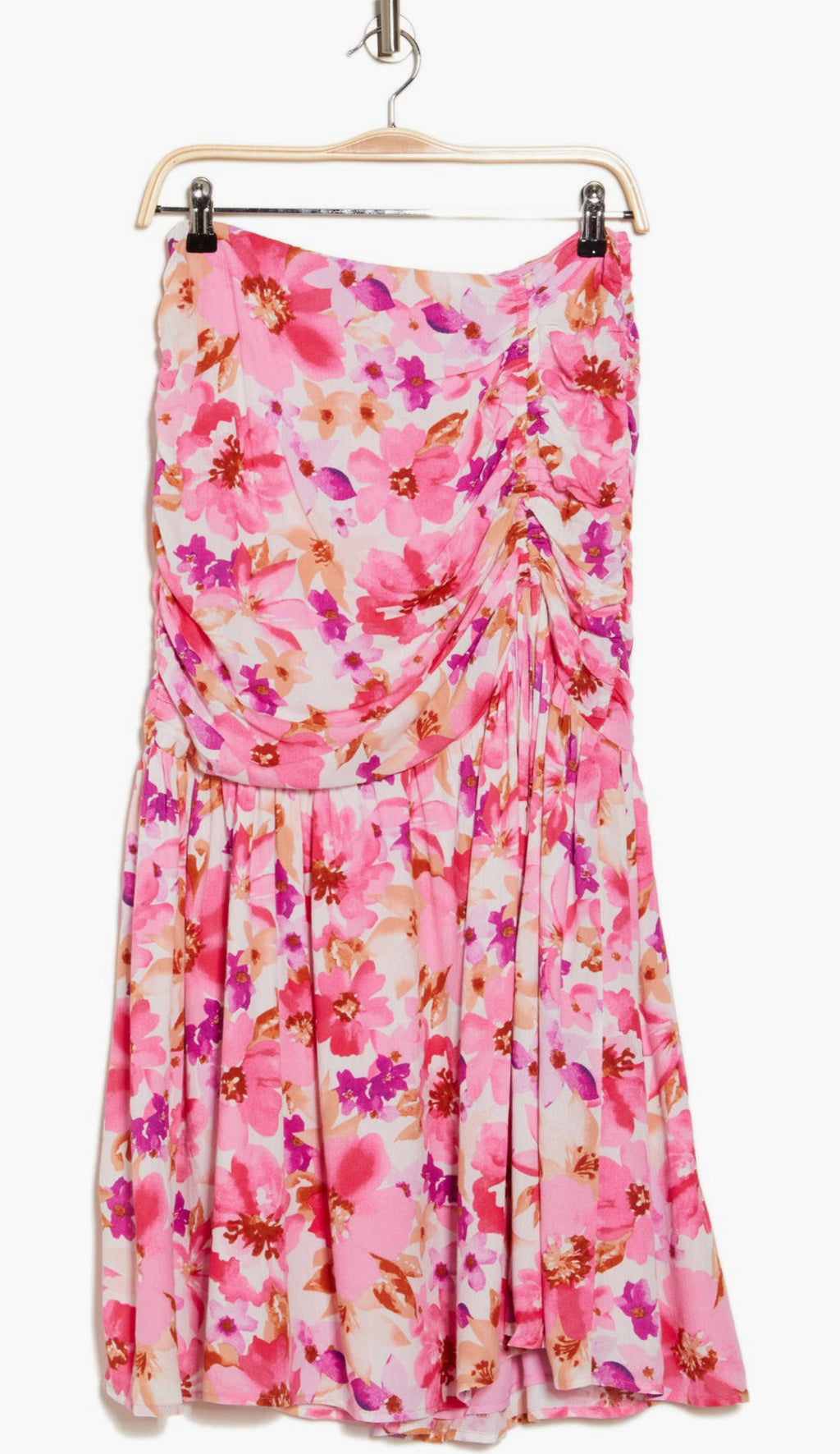 Lulus F F F Ruched Maxi Skirt